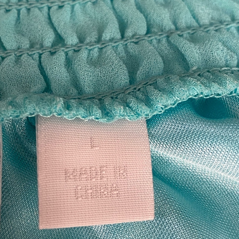 New York & Company Blue Smocked Midi Dress - Picture 7 of 14